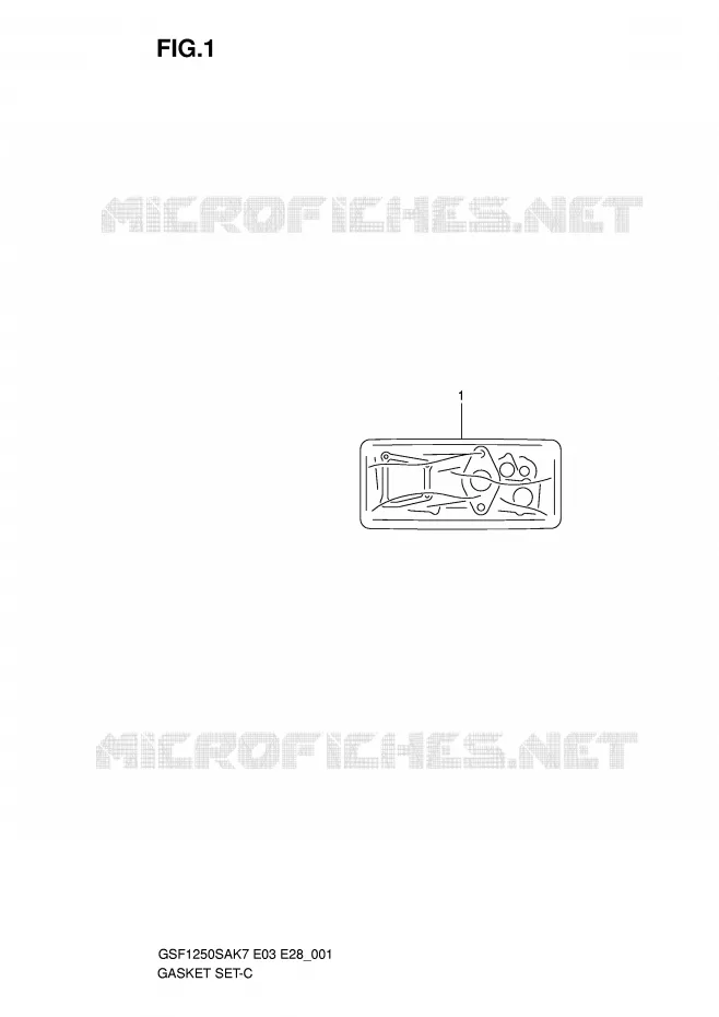 KIT JOINTS Suzuki MOTO 1250 BANDIT-S 2007  GSF1250SAK7(E3/E28)