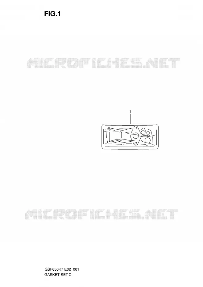 KIT JOINTS Suzuki MOTO 650 BANDIT 2008  GSF650K8(E2)