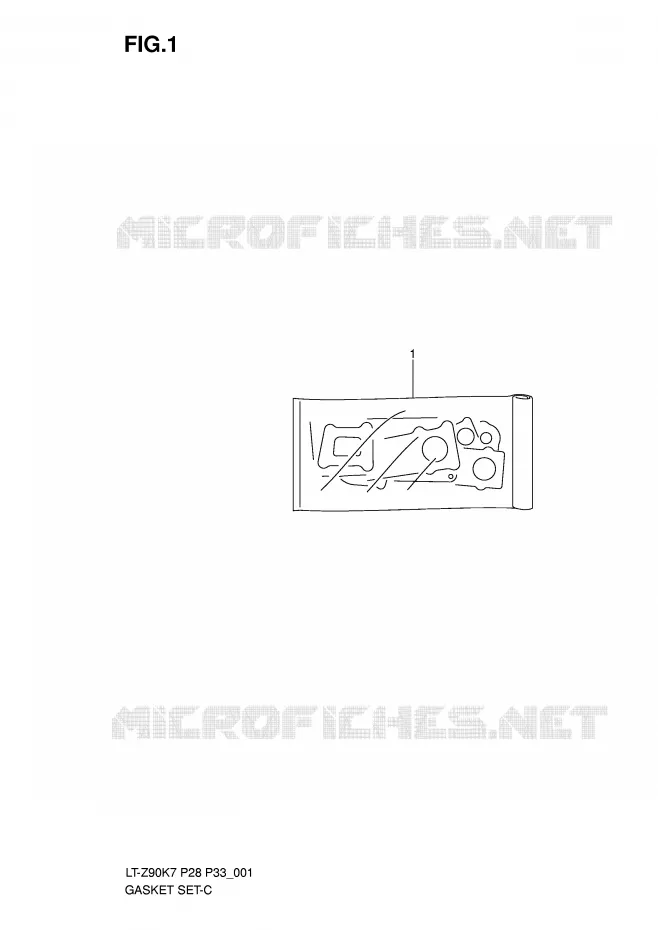 KIT JOINTS Suzuki QUAD 90 QUADSPORT 2007  LT-Z90K7(P28/P33)