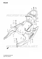 CARENAGE ARRIERE   CAPOT DE SELLE (SV1000K6) pour Suzuki SV-S 1000 2007