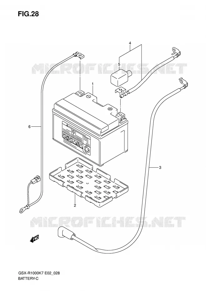 BATTERIE Suzuki MOTO 1000 GSX-R 2007  GSX-R1000U2K7(E2)