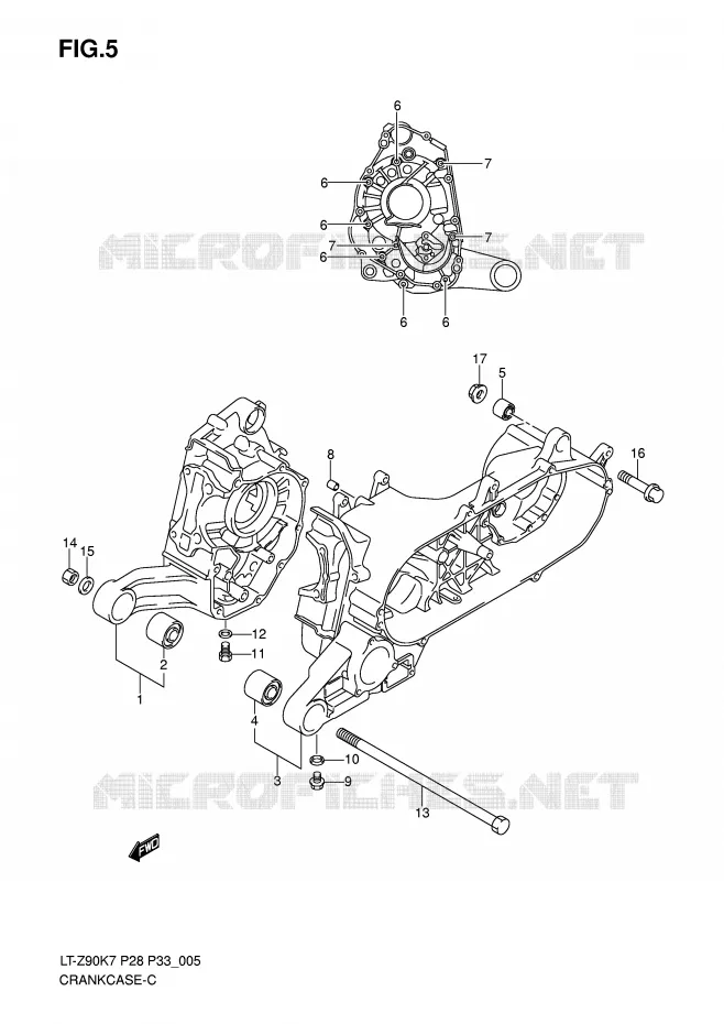 CARTER Suzuki QUAD 90 QUADSPORT 2009  LT-Z90K9(P28/P33)