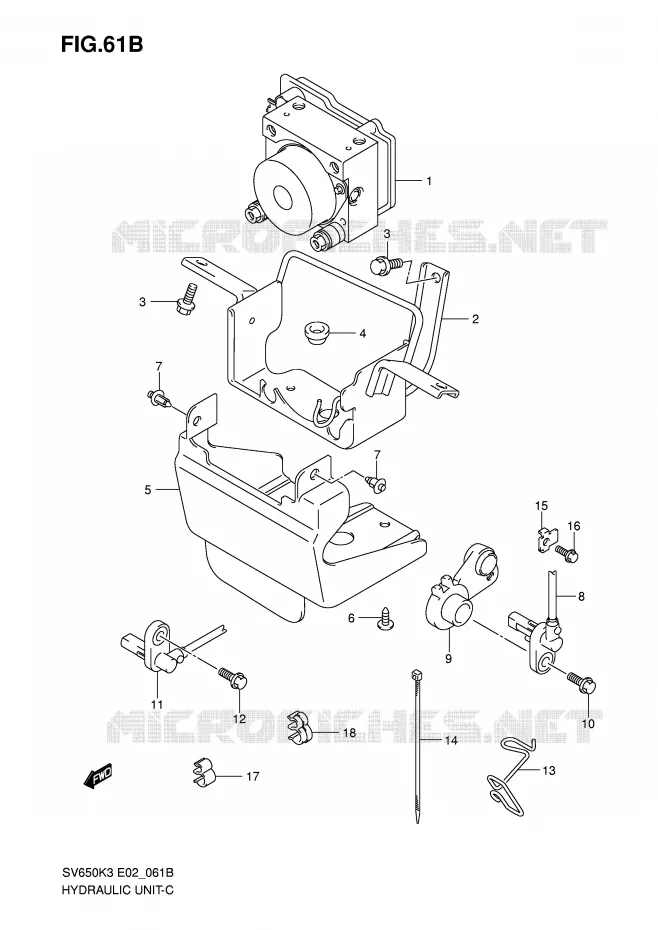 SYSTÈME ABS(SV650AK7/UAK7/SAK7/SUAK7) Suzuki MOTO 650 SV-S 2007  SV650SAK7