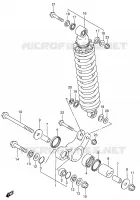 BIELLETTE DE SUSPENSION ARRIERE (MODELE K4/K5) pour Suzuki DR 200 2002