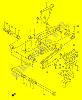 BRAS OSCILLANT ARRIERE (MODELE R/S/T) pour Suzuki DR 350 1992