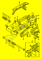 BRAS OSCILLANT ARRIERE (MODELE R) pour Suzuki DR 350 1994