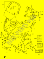 CARENAGES   ETIQUETTES (MODELE T) pour Suzuki DR 650 1996
