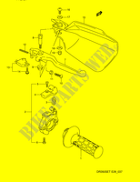 ENSEMBLE LEVIER   POIGNEE DROITE (MODELE L/M) pour Suzuki DR 350 1995