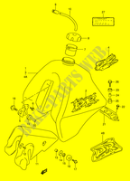 RESERVOIR D'ESSENCE (MODELE R/S/T) pour Suzuki DR 350 1995