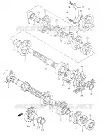 TRANSMISSION (E.NO.106033~) pour Suzuki DR 350 1994