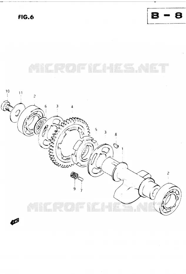 BALANCIER Suzuki MOTO 250 DR 1983  DR250SD(E1)