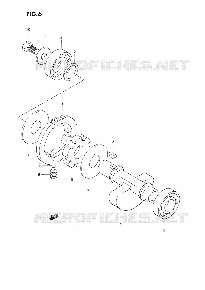 BALANCIER Suzuki MOTO 350 DR 1993  DR350SP(E2)