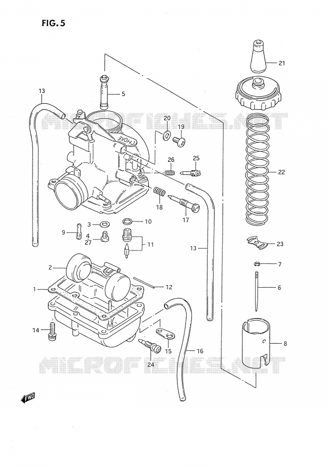 CARBURATEUR Suzuki MOTO 80 DS 1990  DS80L(E3)