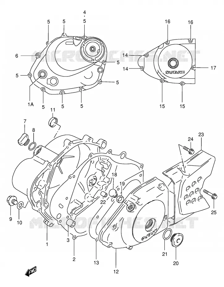 CARTER Suzuki MOTO 200 DR 2000  DR200SEY(E24)