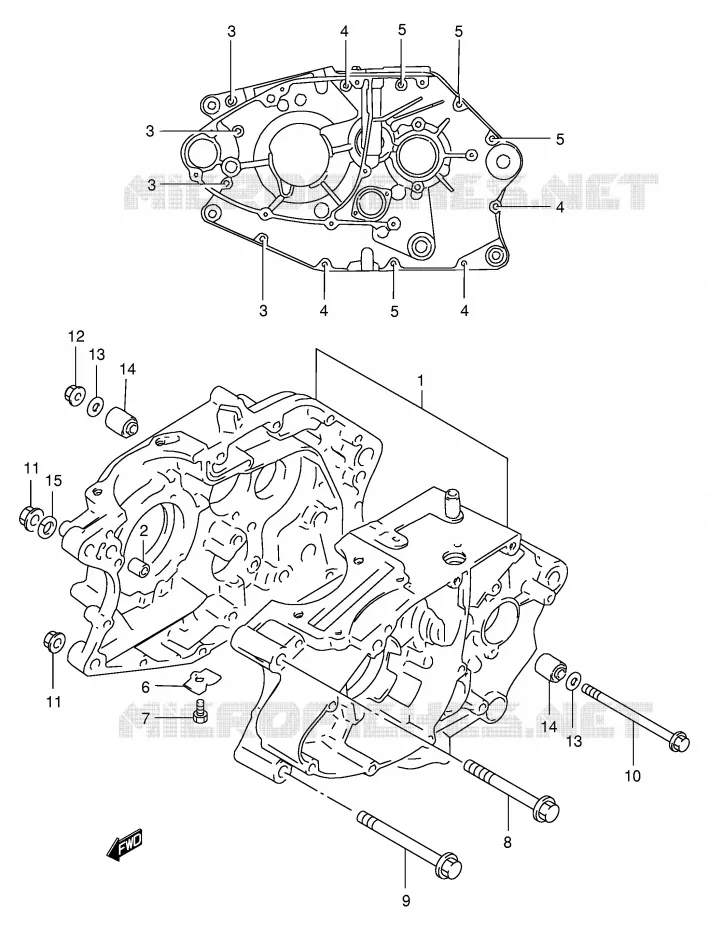 CARTER Suzuki MOTO 200 DR 2000  DR200SEY(E24)