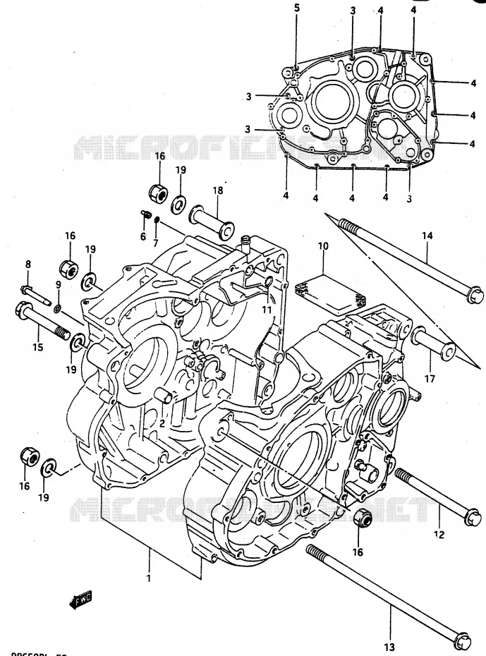 CARTER Suzuki MOTO 650 DR 1990  DR650RL(L)