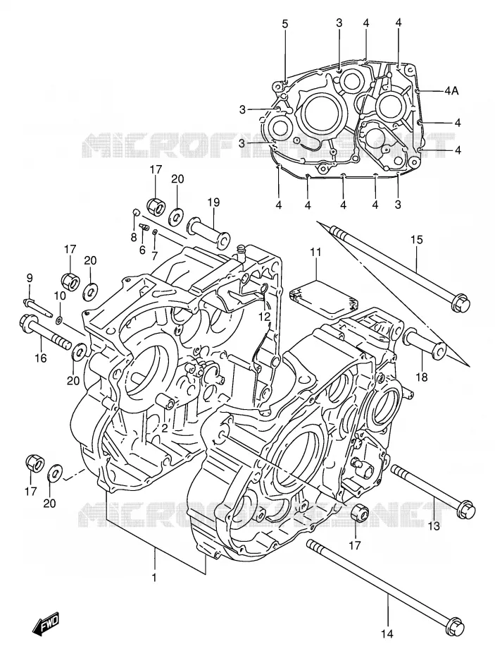 CARTER Suzuki MOTO 650 DR 1994  DR650REUR(E2)