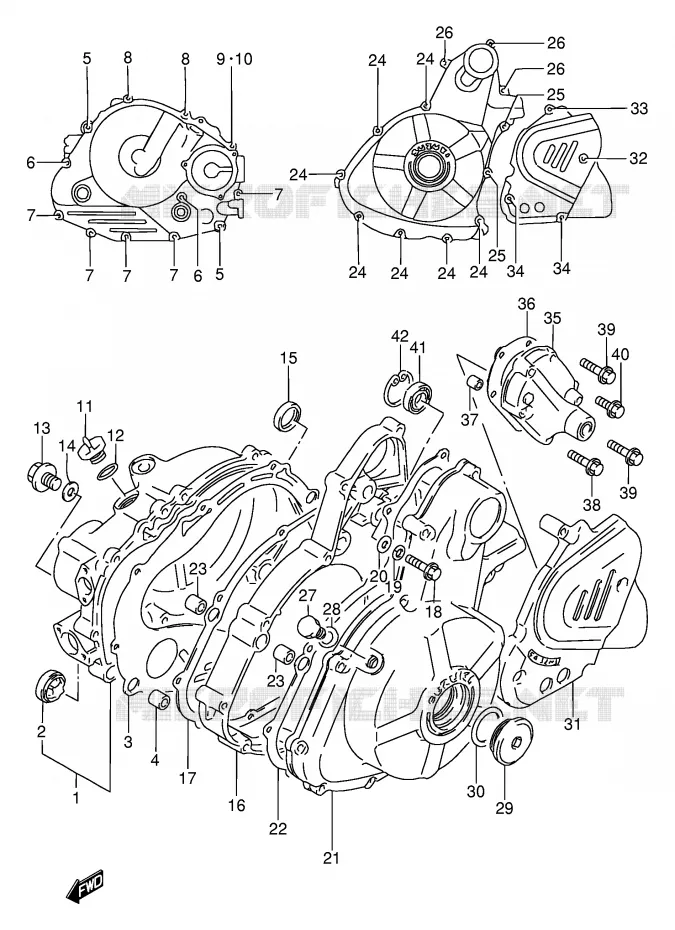 CARTER Suzuki MOTO 650 DR 1995  DR650RES(E2)