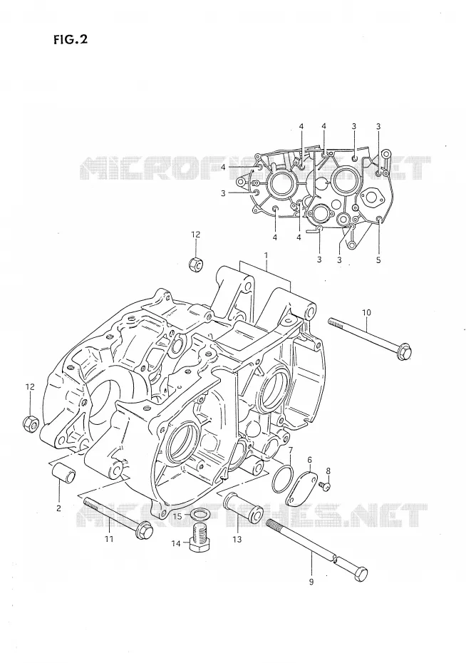 CARTER Suzuki MOTO 80 DS 1995  DS80S(E24)
