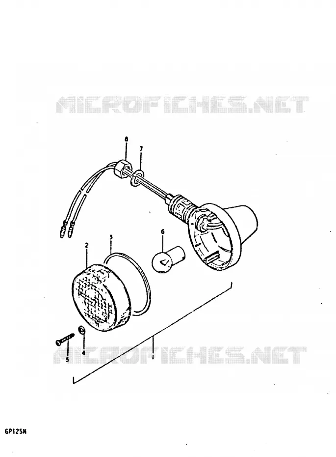 CLIGNOTANTS (E14) Suzuki MOTO 125 GP 1992  GP125UN(C/N)