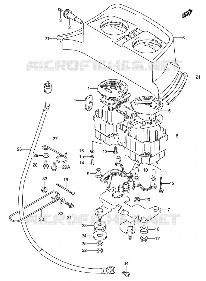 COMPTEUR (MODELE S/T) Suzuki MOTO 650 DR 1992  DR650SEUN(E4)