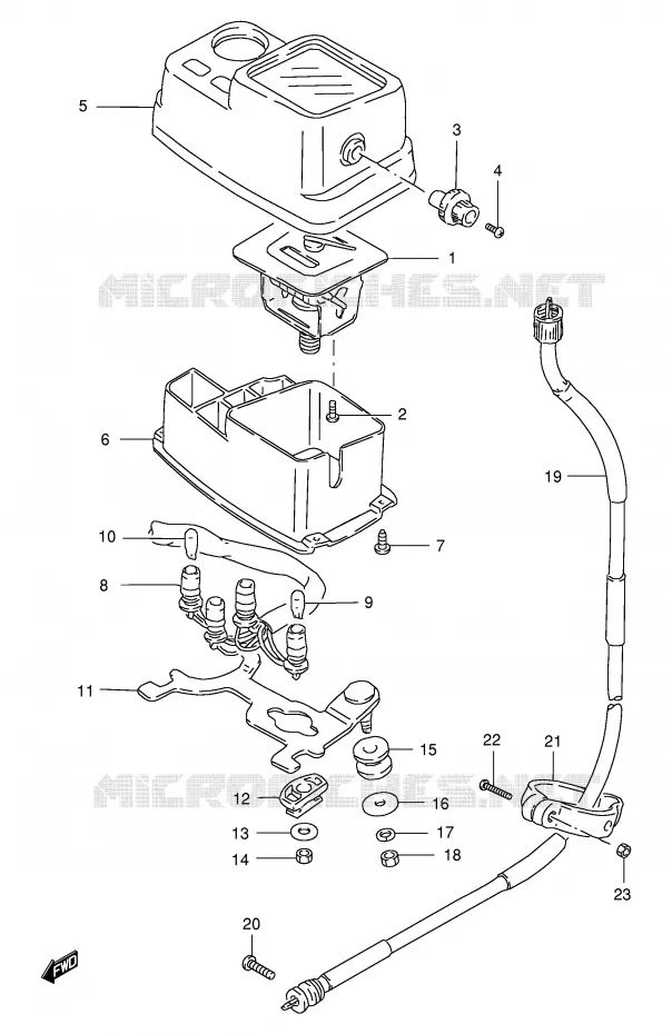 COMPTEUR Suzuki MOTO 200 DR 1996  DR200SET(E24)