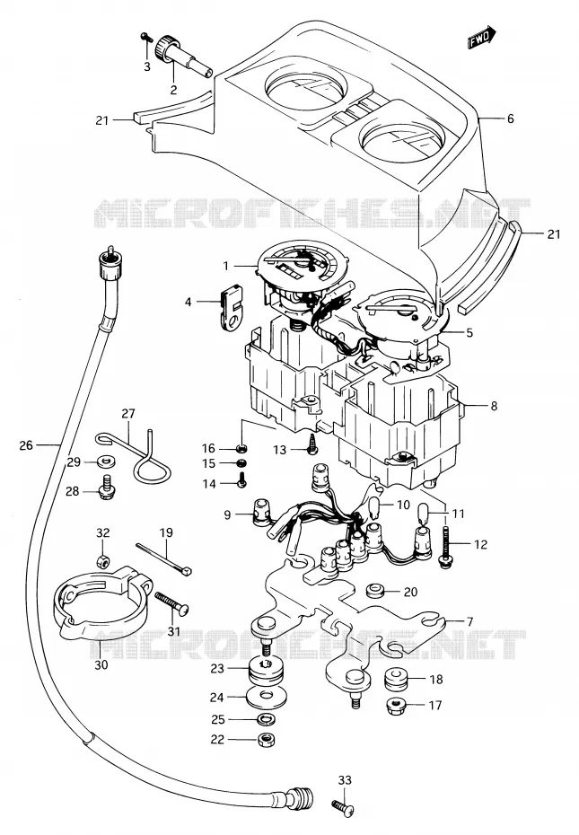 COMPTEUR Suzuki MOTO 650 DR 1991  DR650RSM(E2)