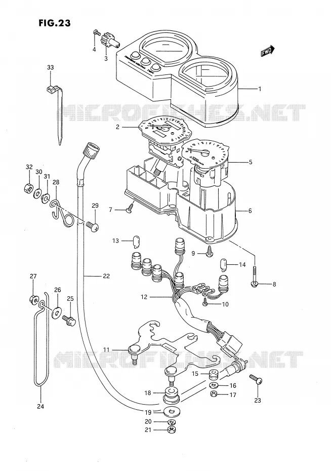 COMPTEUR Suzuki MOTO 650 DR 1994  DR650R(E4)