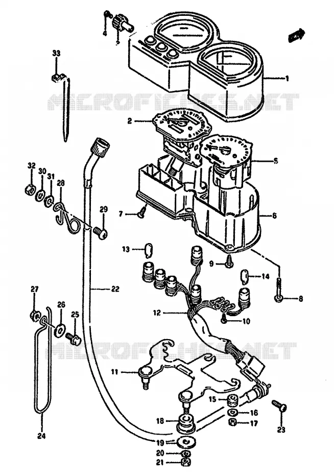 COMPTEUR Suzuki MOTO 650 DR 1994  DR650RR(N/P/R)