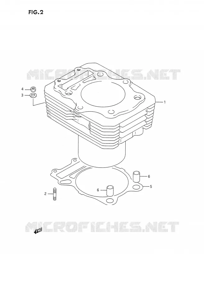 CYLINDRE Suzuki MOTO 350 DR 1992  DR350SN(E2)