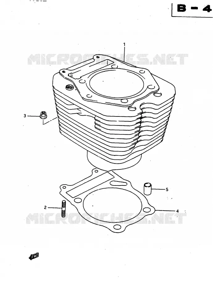 CYLINDRE Suzuki MOTO 650 DR 1990  DR650RL(L)