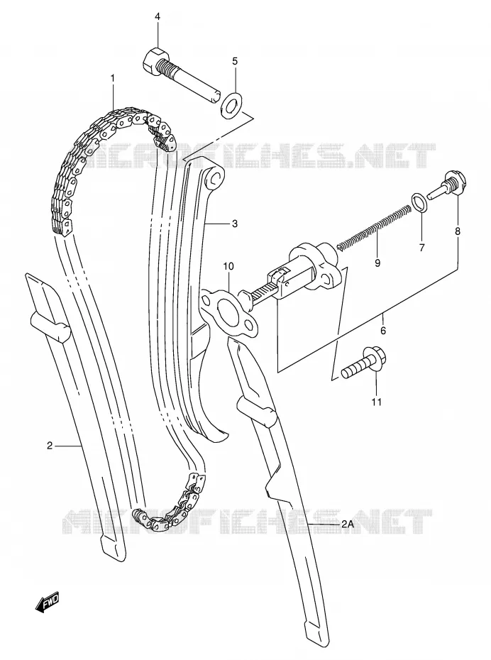 DISTRIBUTION Suzuki MOTO 350 DR 1998  DR350SEW(E2)