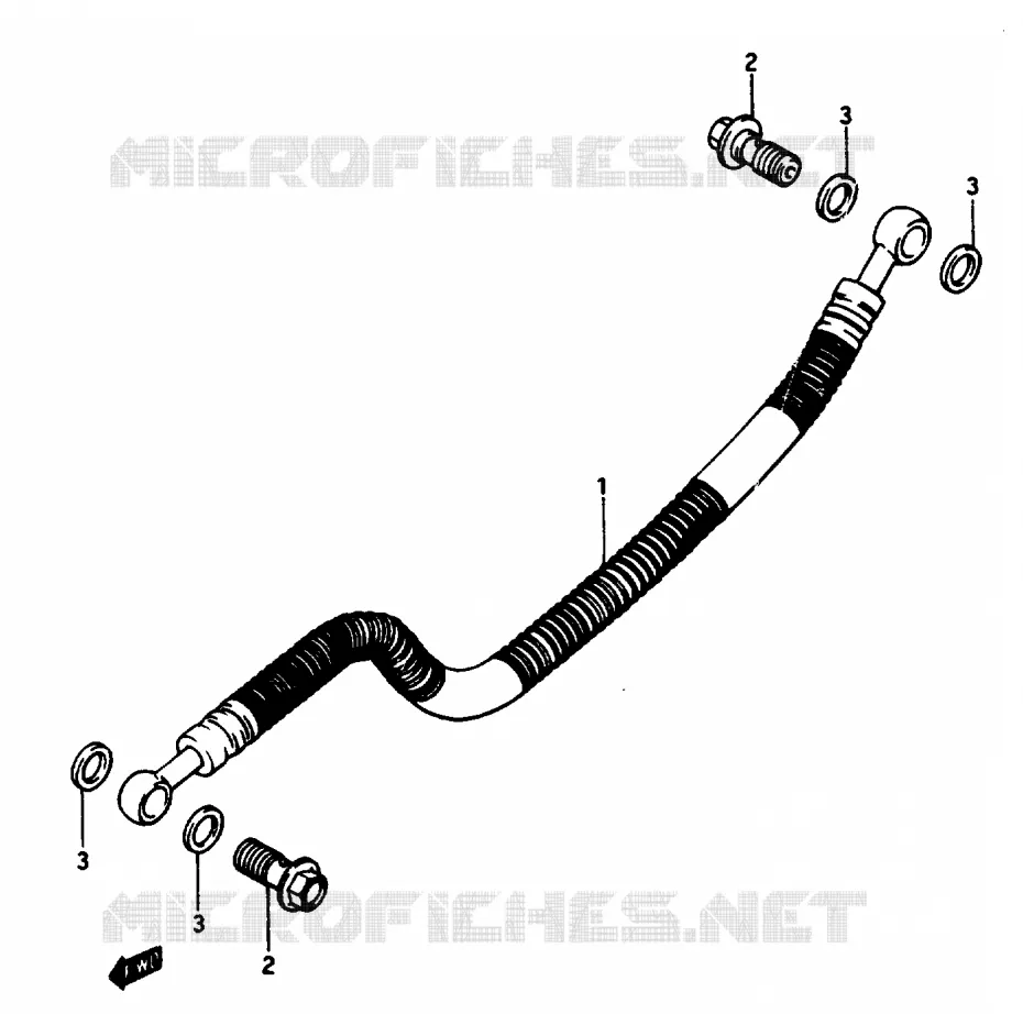 DURITE DE FREIN ARRIERE Suzuki MOTO 1150 GS 1985  GS1150ESF(E/F/G)