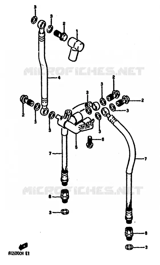 DURITE DE FREIN AVANT Suzuki MOTO 500 GS-E 1990  GS500EL(E1)