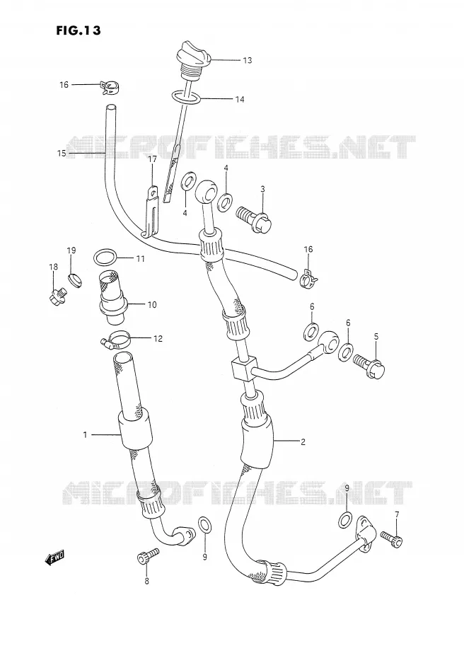 DURITE D'HUILE Suzuki MOTO 350 DR 1992  DR350SN/SHN(E2)
