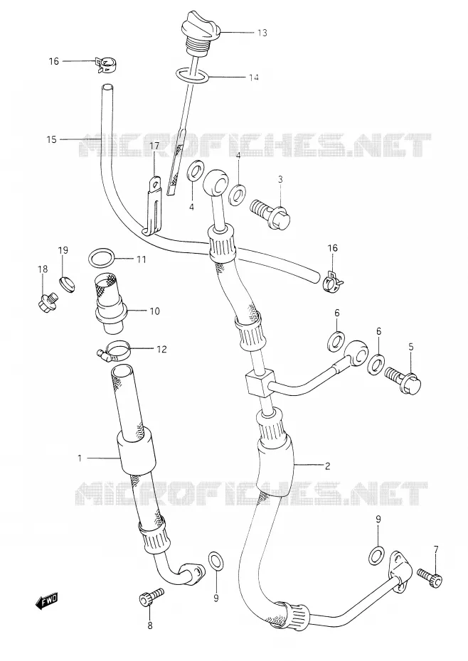 DURITE D'HUILE Suzuki MOTO 350 DR 1993  DR350P(E28)