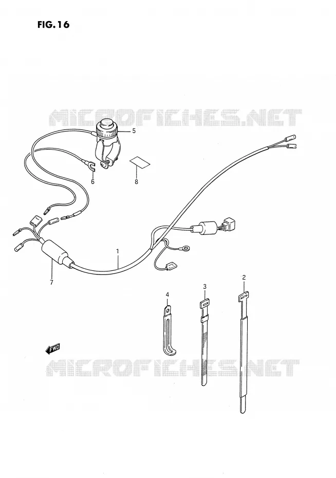 FAISCEAU ELECTRIQUE Suzuki MOTO 80 DS 1988  DS80J(E3)