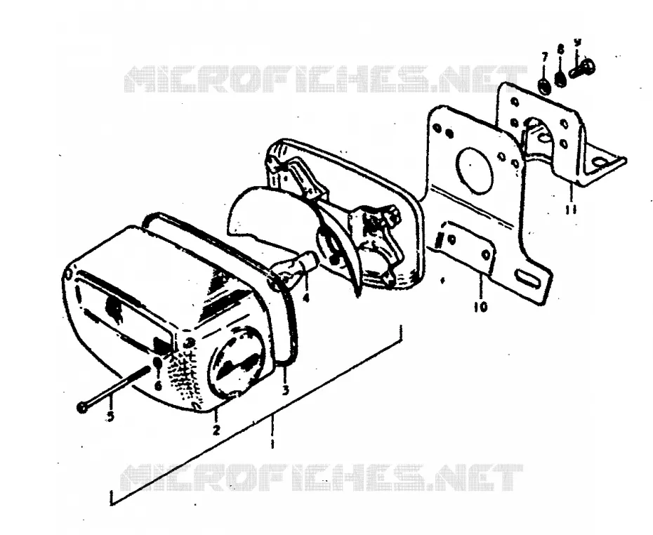 FEU ARRIERE Suzuki MOTO 400 GS 1978  GS400C(C/N)