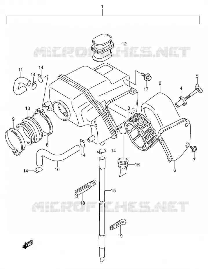 FILTRE A AIR Suzuki MOTO 650 DR 1995  DR650RSEUS(E4)