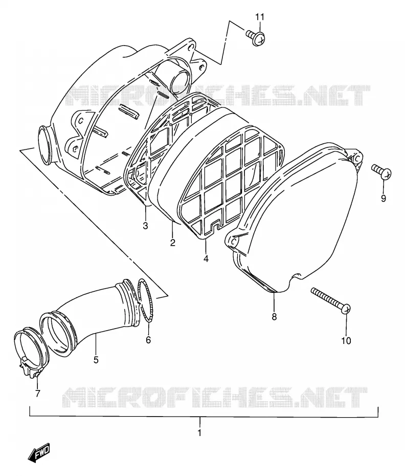 FILTRE A AIR Suzuki MOTO 80 DS 1996  DS80T(E24)