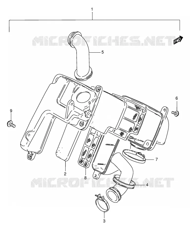 FILTRE A AIR Suzuki SCOOTER 100 FB 2000  FB100Y(E71)