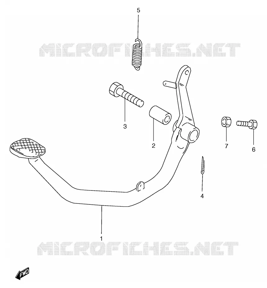 FREIN ARRIERE Suzuki MOTO 125 GS 1999  GS125ESX(E71)