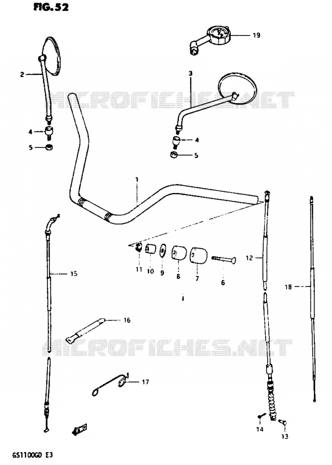 GUIDON Suzuki MOTO 1100 GS-G 1983  GS1100GD(Z/D)