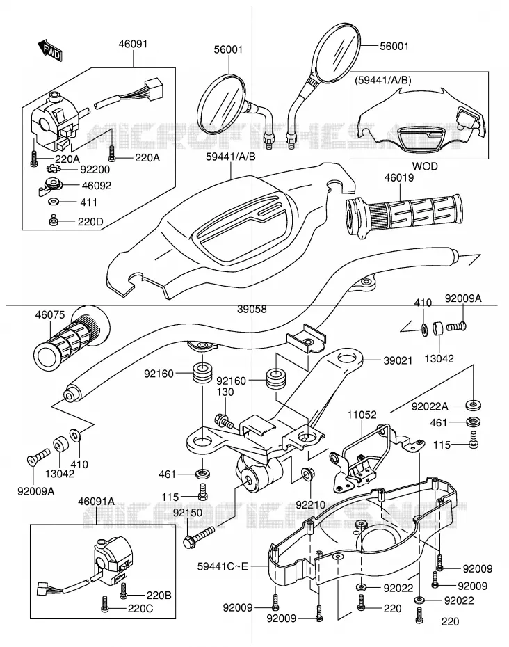 GUIDON Suzuki SCOOTER 110 FD 2003  FD112KK3(E41)