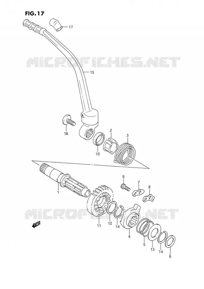 KICK Suzuki MOTO 350 DR 1993  DR350SP/SHP(E2)