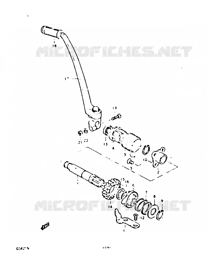 KICK Suzuki MOTO 425 GS 1992  GS425N(N)