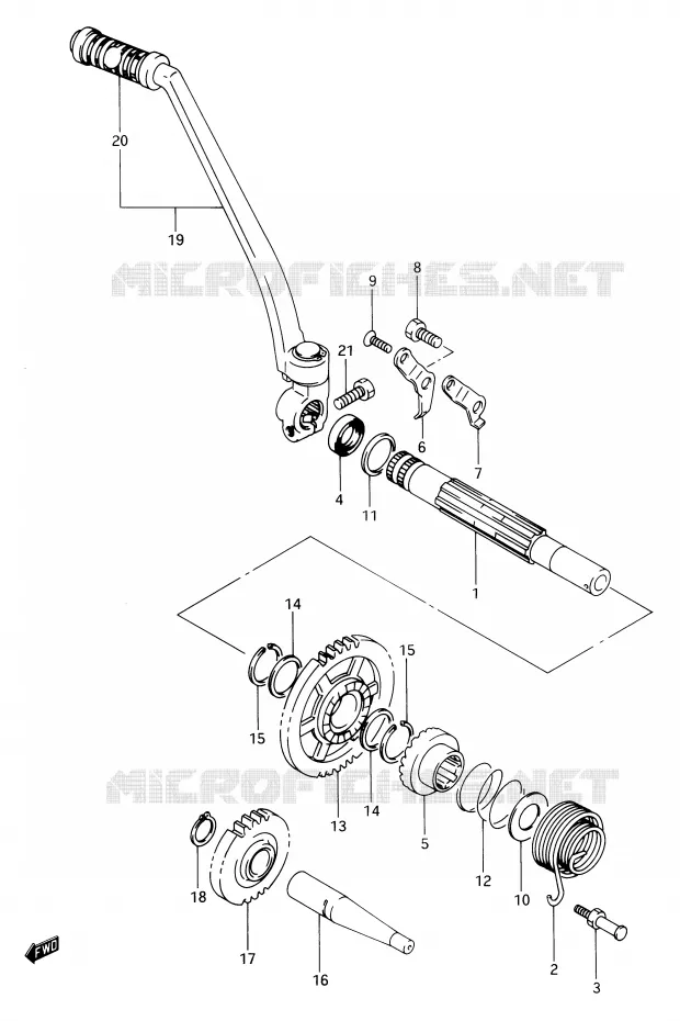 KICK Suzuki MOTO 650 DR 1990  DR650RSUL(E2)