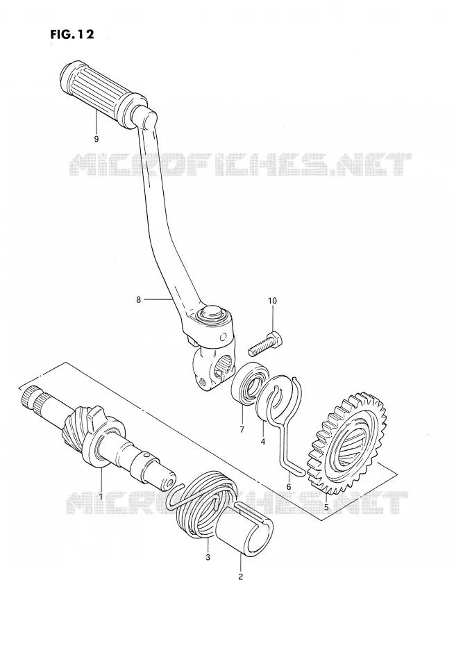 KICK Suzuki MOTO 80 DS 1986  DS80G(E24)