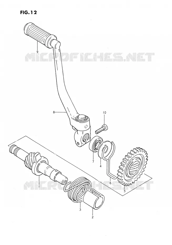 KICK Suzuki MOTO 80 DS 1987  DS80H(E3)
