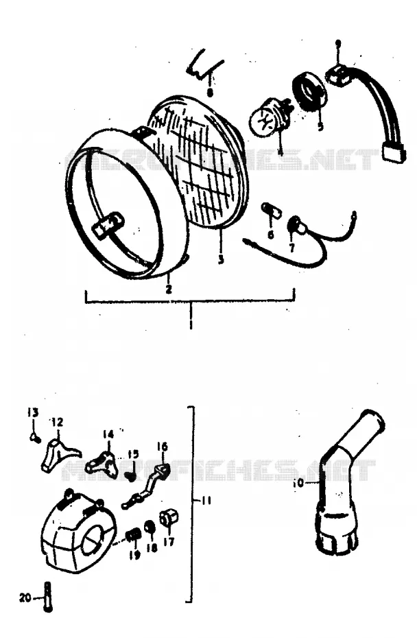 PIECES MARCHES SPECIAUX (E18) Suzuki MOTO 400 GS 1978  GS400EC(C/N)